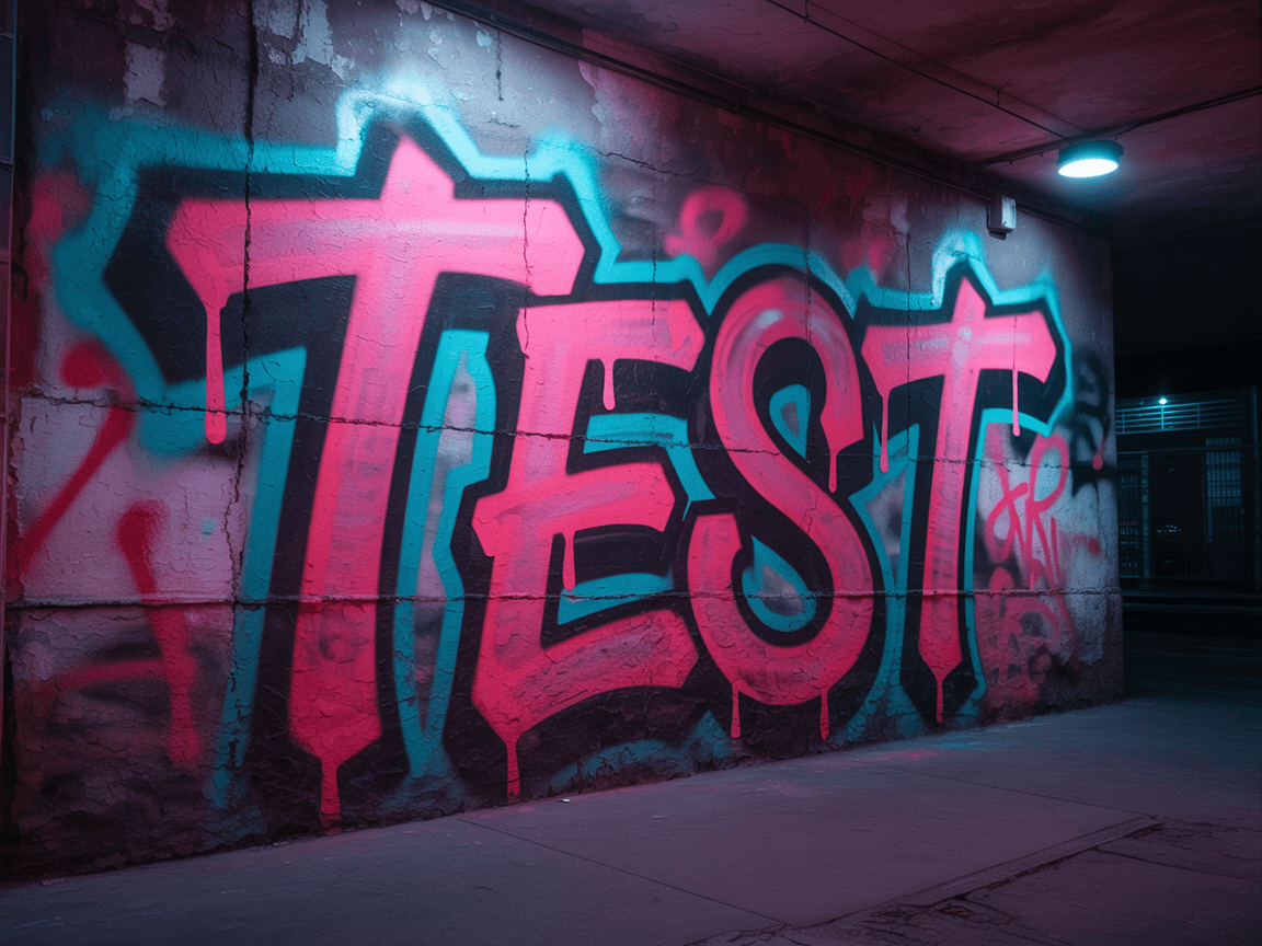 Students displaying their artwork at the community exhibition